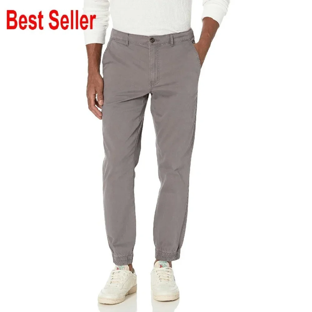 Slim-Fit Cotton Joggers Comfortable Stylish Casual Athletic Pants Modern